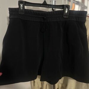 Lululemon Black Drawstring Knit Shorts
